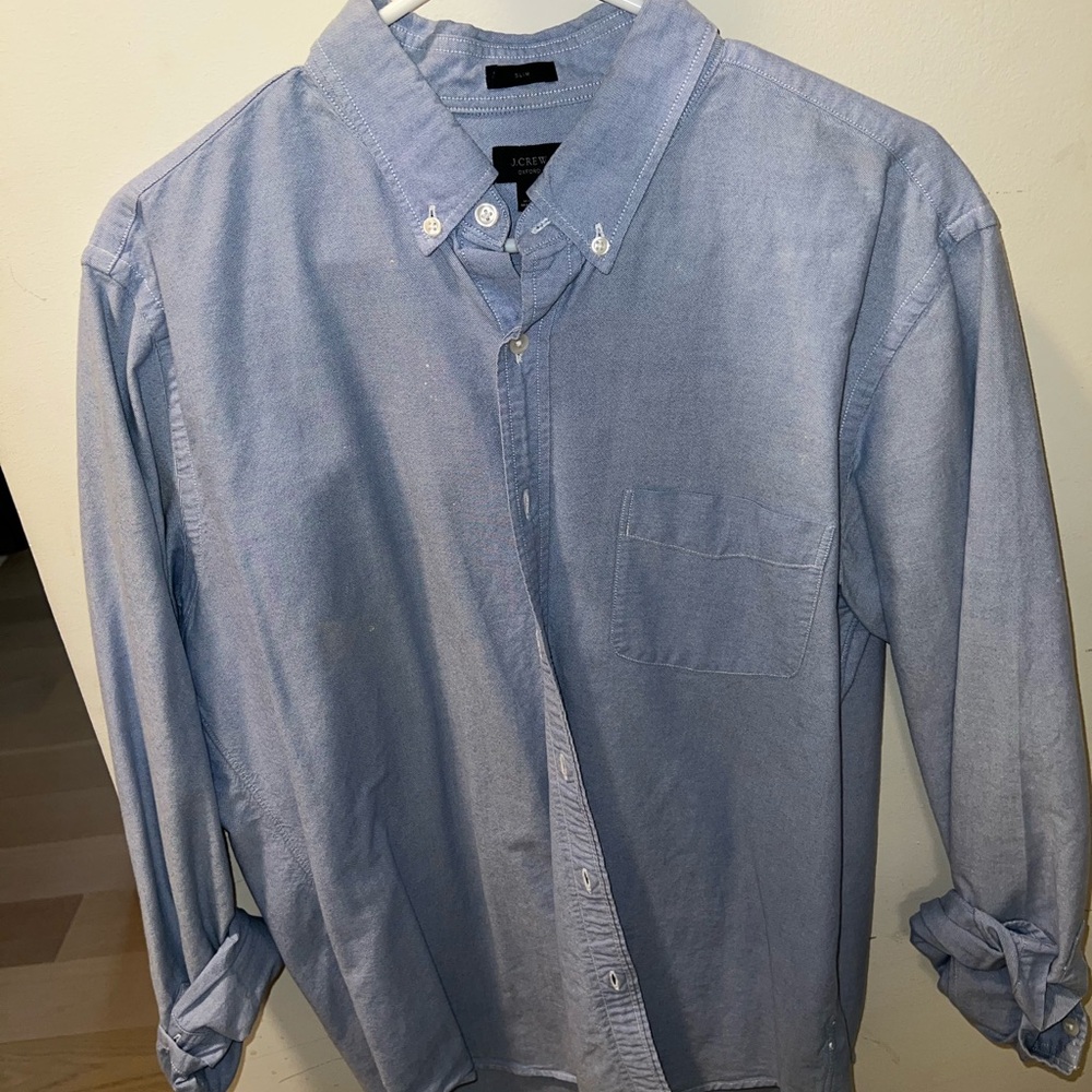 J. Crew Blue Casual Button Down Shirt